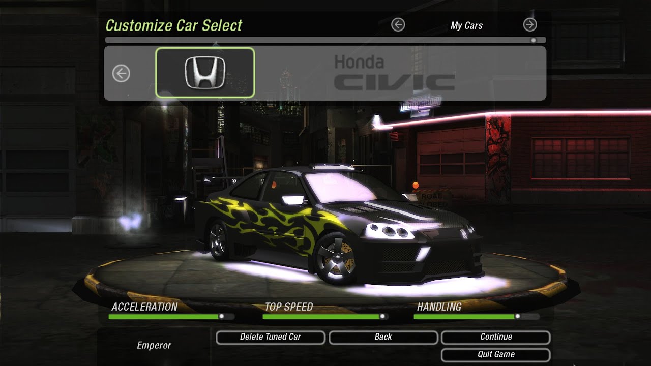 NFS Underground 2 | Honda Civic | Customization and Gameplay