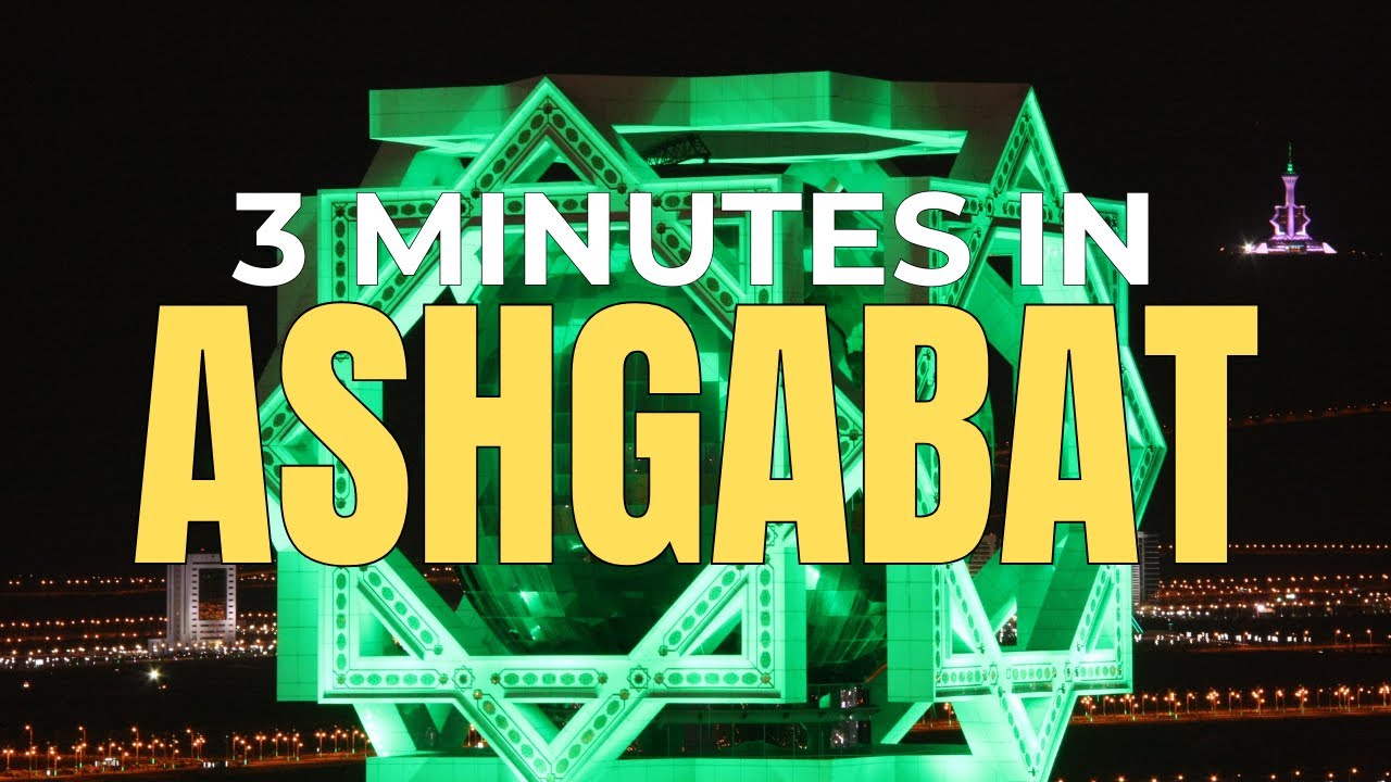 ASHGABAT in 4K – A 3-Minute Journey Through TURKMENISTAN’s White Marble Capital