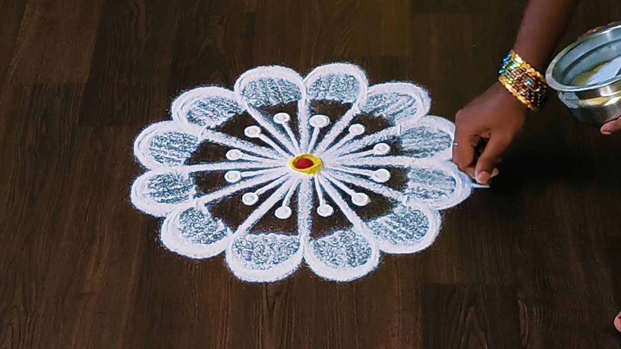Daily new morning rangoli kolam 🌺 Easy simple rangoli designs 🌺 Traditional muggulu designs 🌺