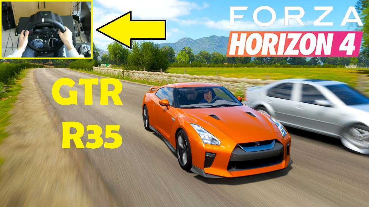 Nissan GTR R35 / Forza Horizon 4 (Logitech g920 Steering Wheel) Gameplay