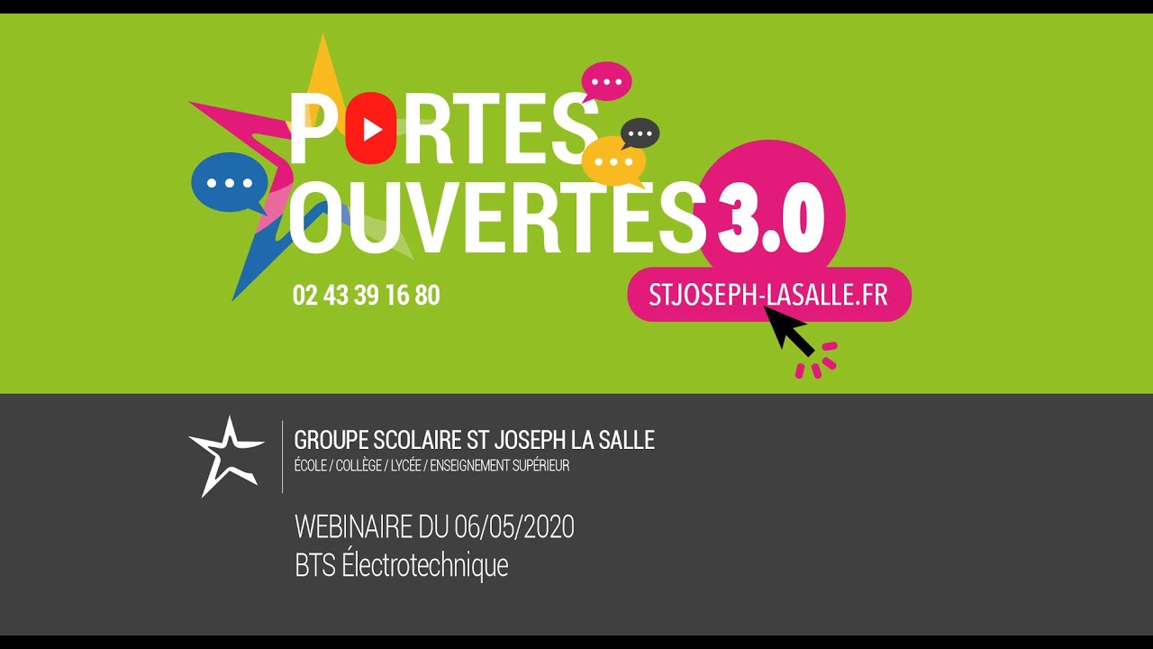 Webinaire BTS Électrotechnique