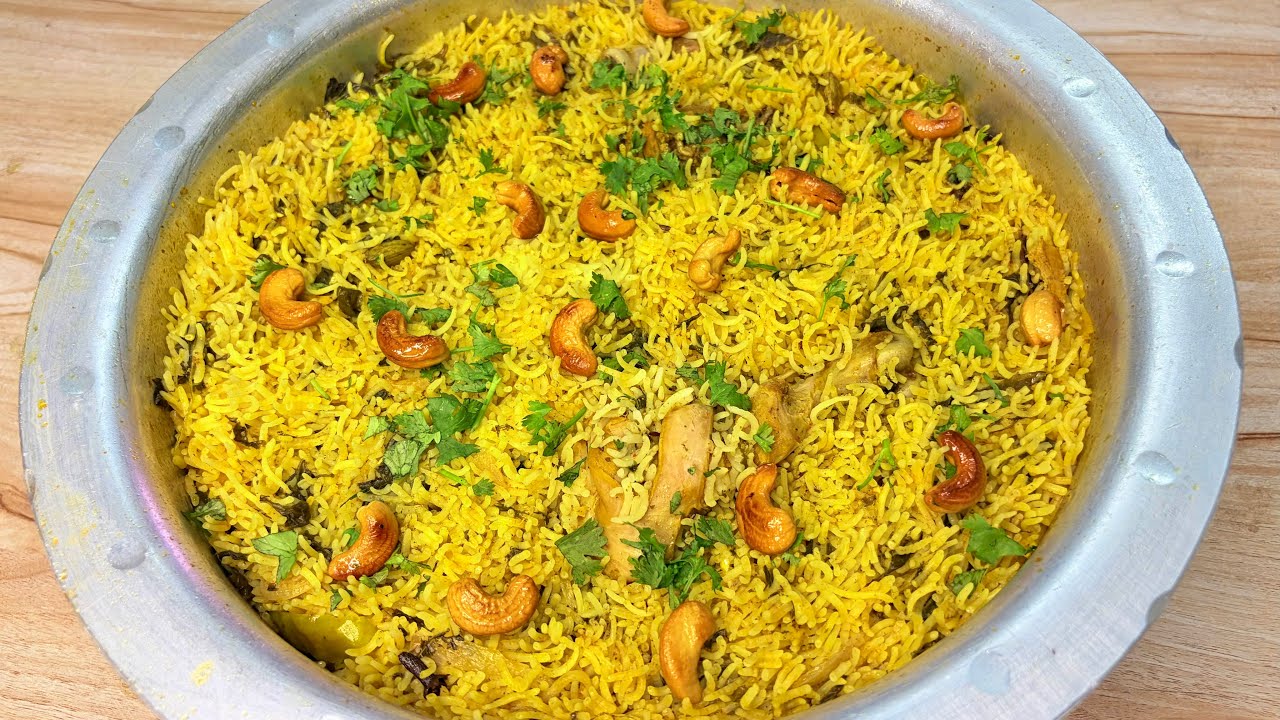 గోంగూర చికెన్ బిర్యానీ.#gongurachicken #gongurabiryani