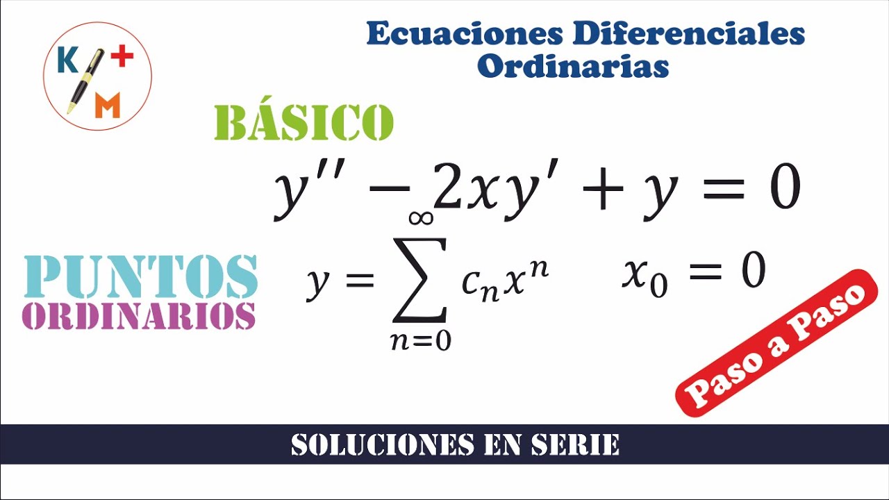 EDO -59. Solución en series de potencia respecto a puntos ordinarios x=0. Ej 19. Sección 6.1. Zill