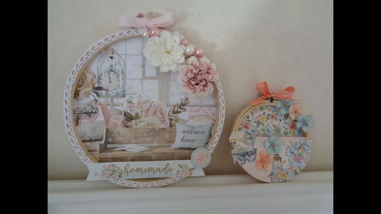 TUTO CERCLE A BRODER SCRAP / DECO