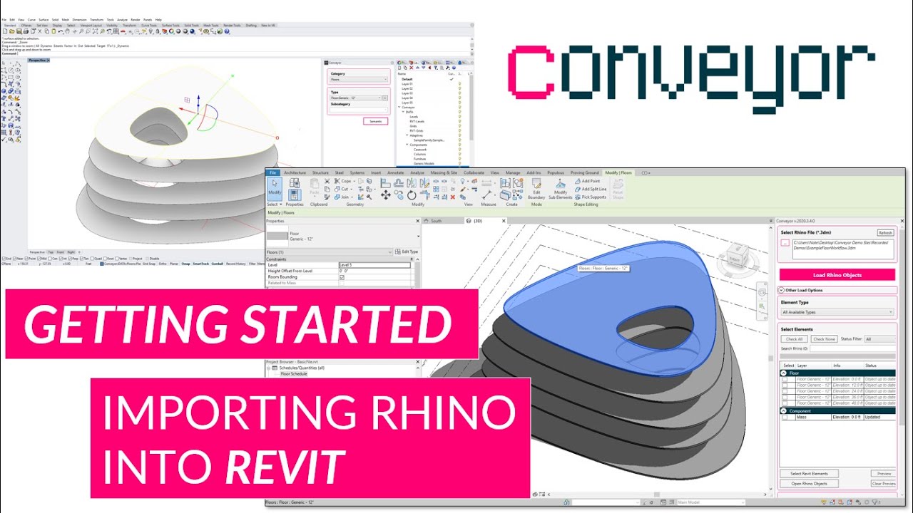 Conveyor Rhino to Revit - General Introduction