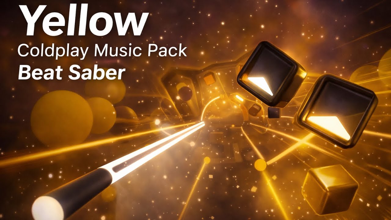 Yellow (Coldplay) Expert+ Gameplay | Beat Saber (Quest Standalone)