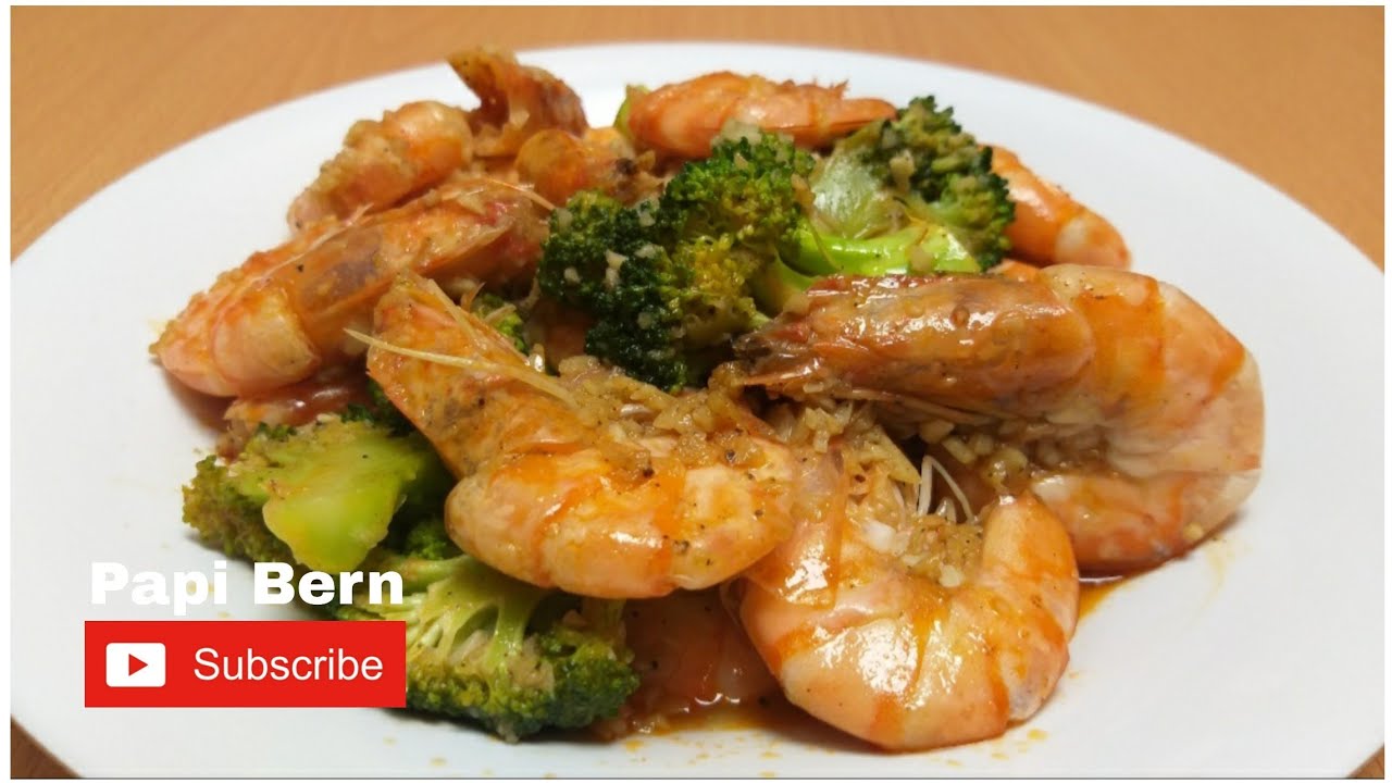 SHRIMP AND BROCCOLI IN GARLIC | EASY AND SIMPLE RECIPE | Papi Bern