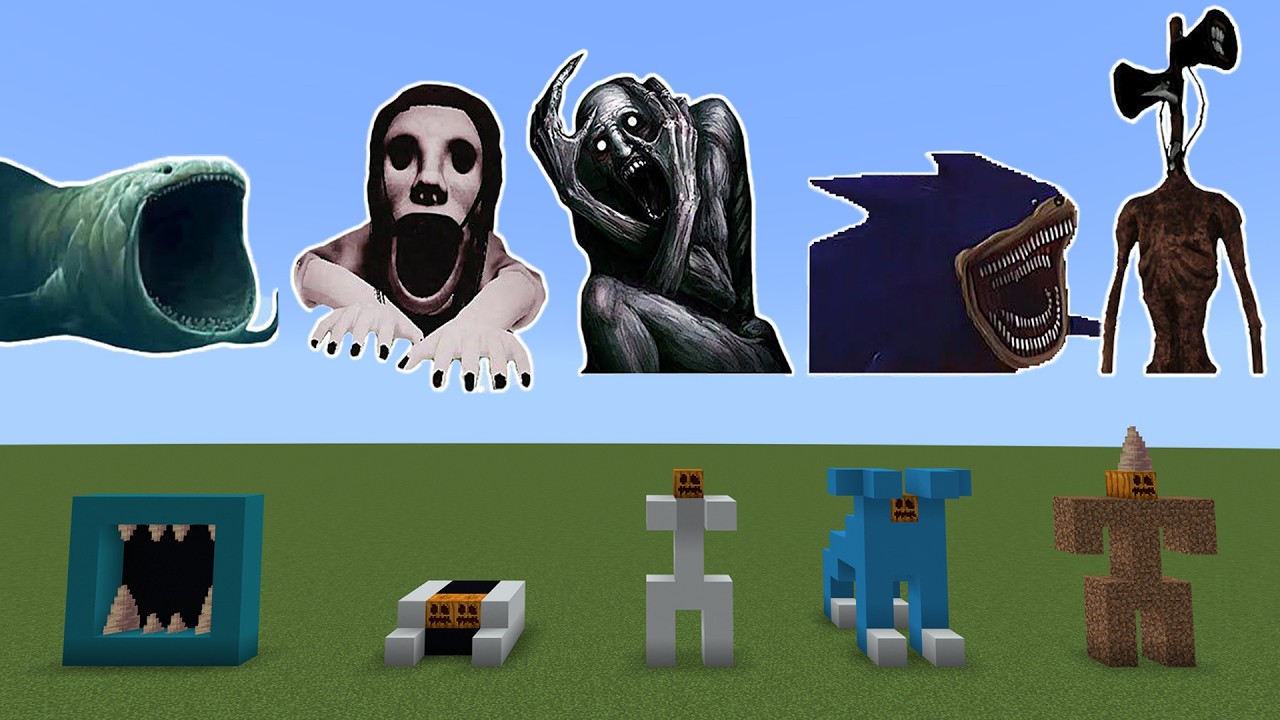 Never Spawn The Bloop Petapeta SCP096 Shin Sonic Siren Head in Minecraft PE