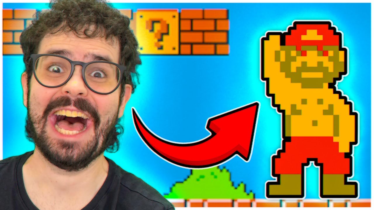 Descobriram um PERSONAGEM SECRETO no Mario Bros! (que no caso sou eu)