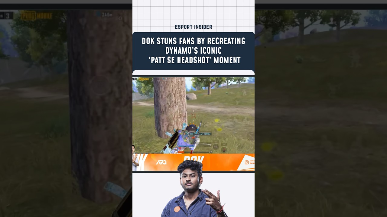 Dok recreates Dynamo&rsquo;s Patt se Headshot dialouge, leaving fans stunned #bgmi #pubg #dynamo #dok