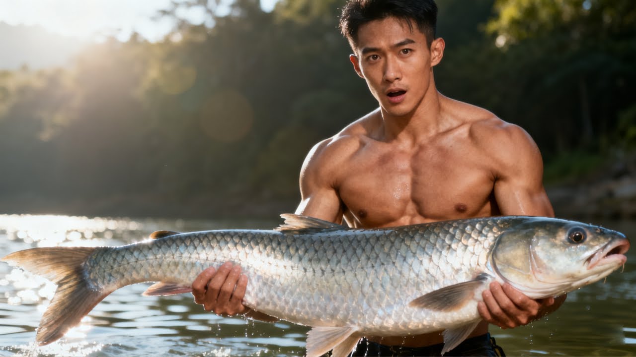 徒步两个小时才能到的深山野库，不带任何食物，靠钓鱼维持生存，能坚持几天呢#钓鱼人就是这么疯狂 #荒野探钓 #钓鱼王地狱猫