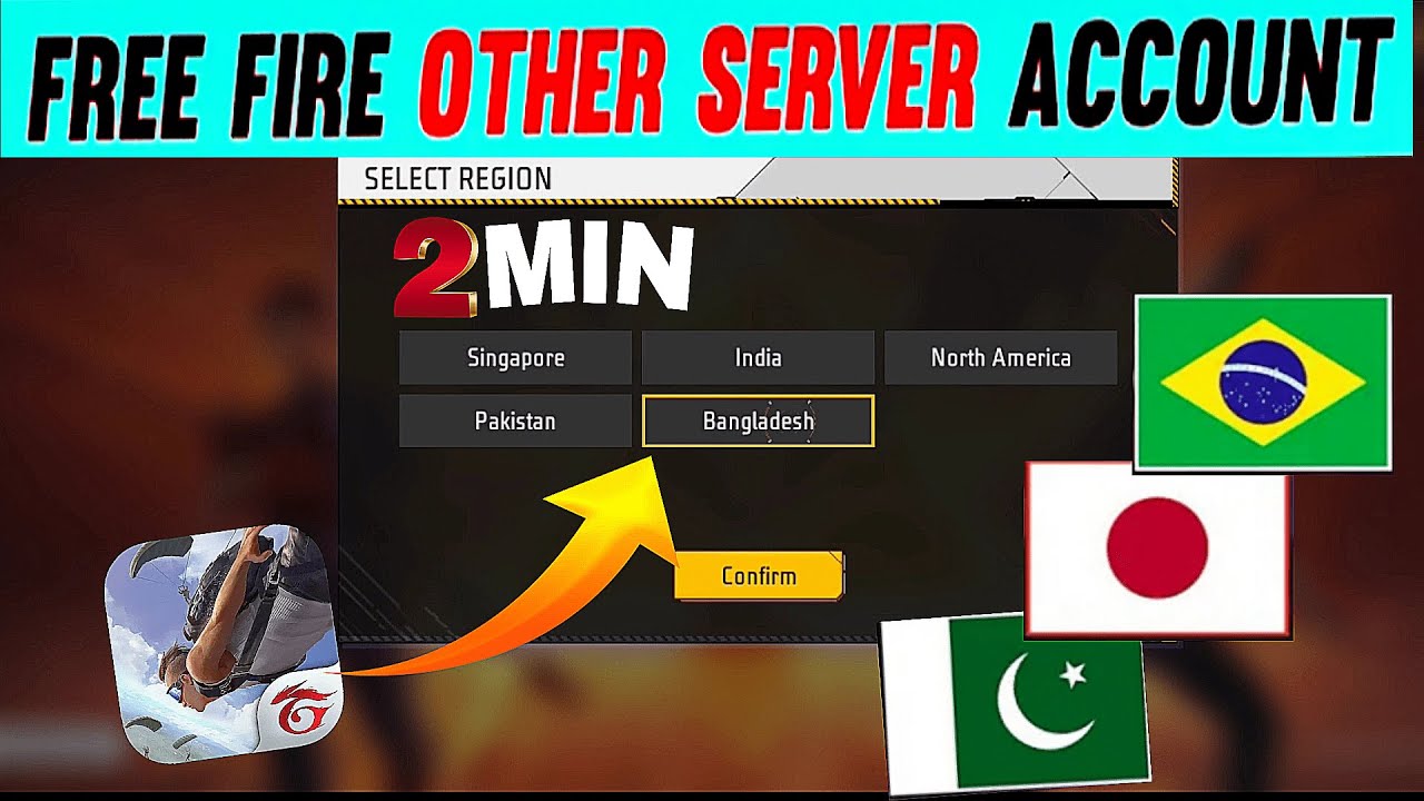 How To Change Free Fire Server