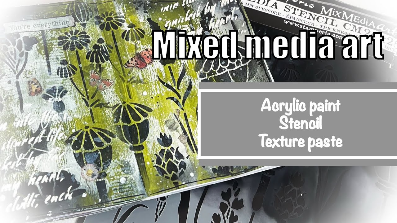 Mixed media art journal | deaf | not talking | not music | art visual | calming 