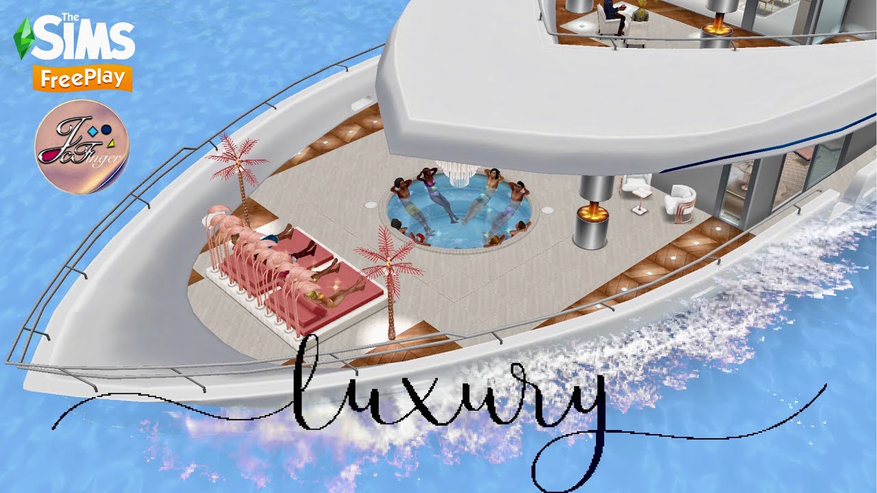 Sims FreePlay  🛳🌊 | Luxury SuperYacht | 🛠 Floor Plan Included By Joy