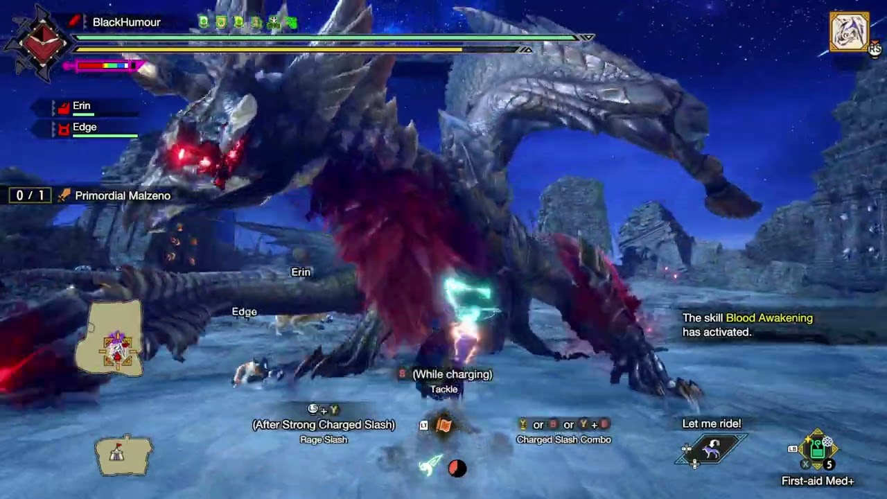 Monster Hunter Rise Sunbreak - Primordial Malzeno no death plus tail cutting