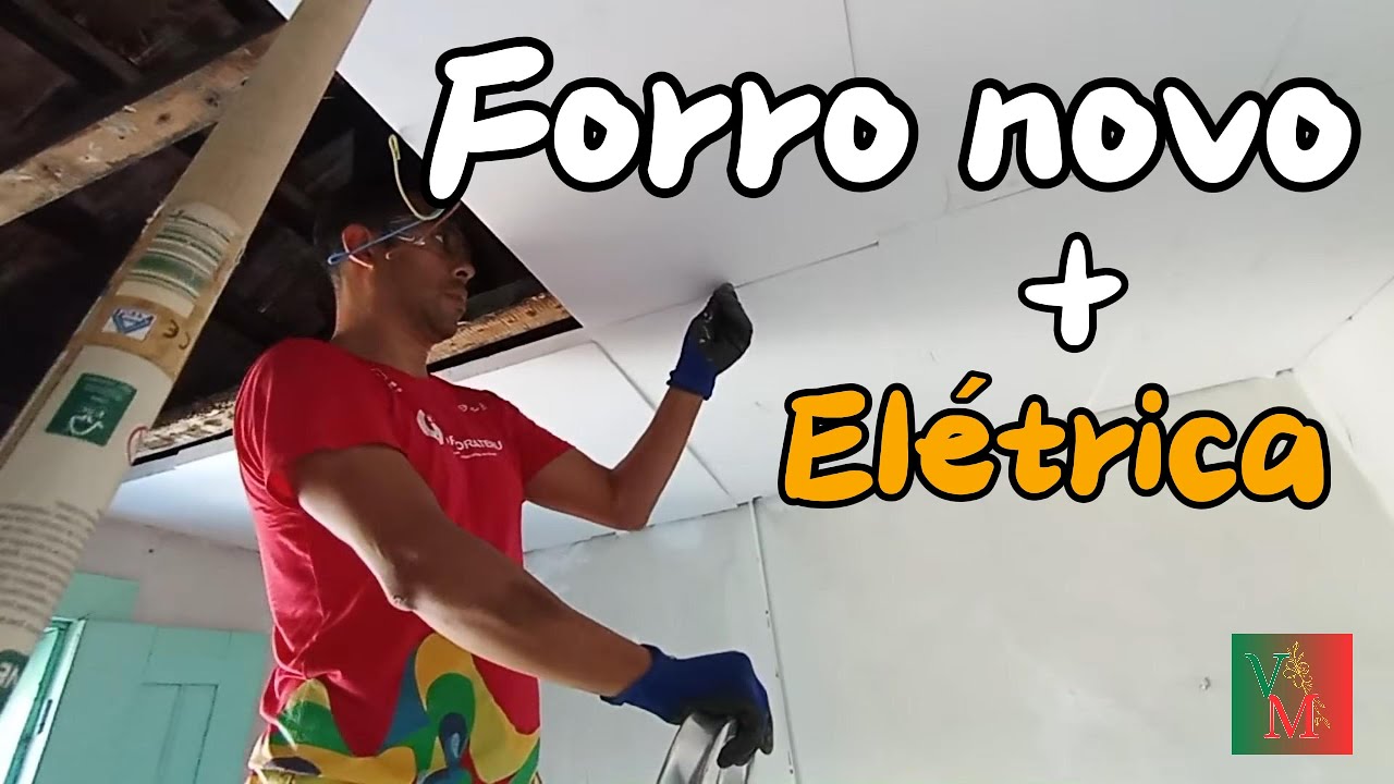 Isolamento térmico para o telhado e instalação elétrica.