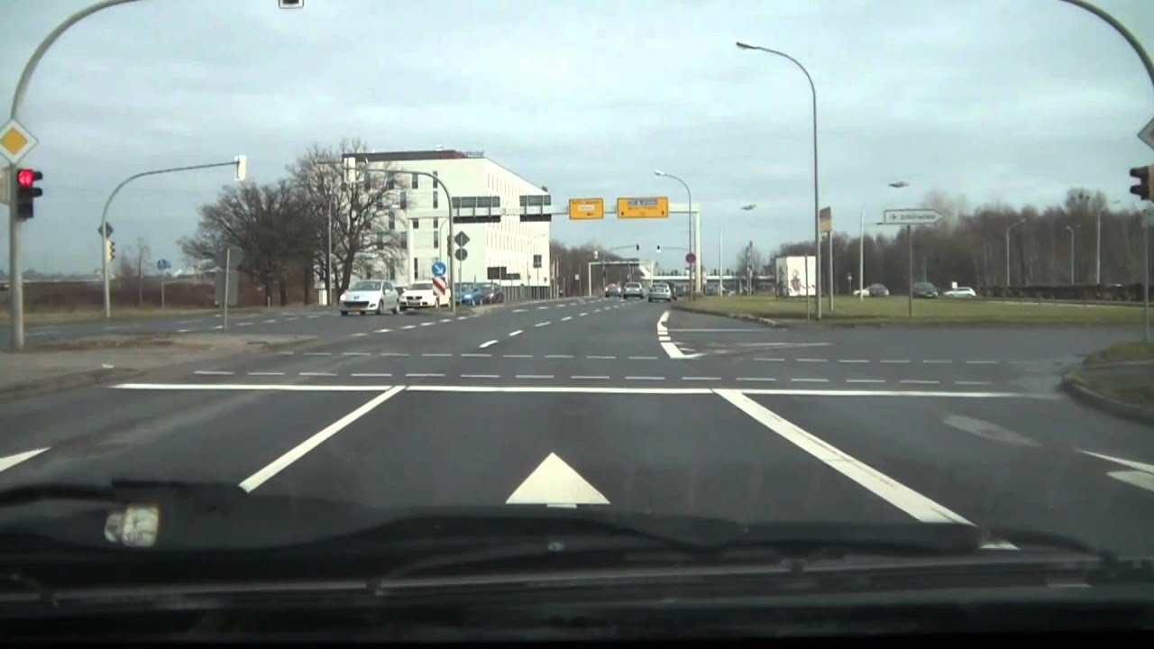 2011 Bundesstraße B96a: Mahlow bis Schönefeld bei Berlin (Januar 2011)