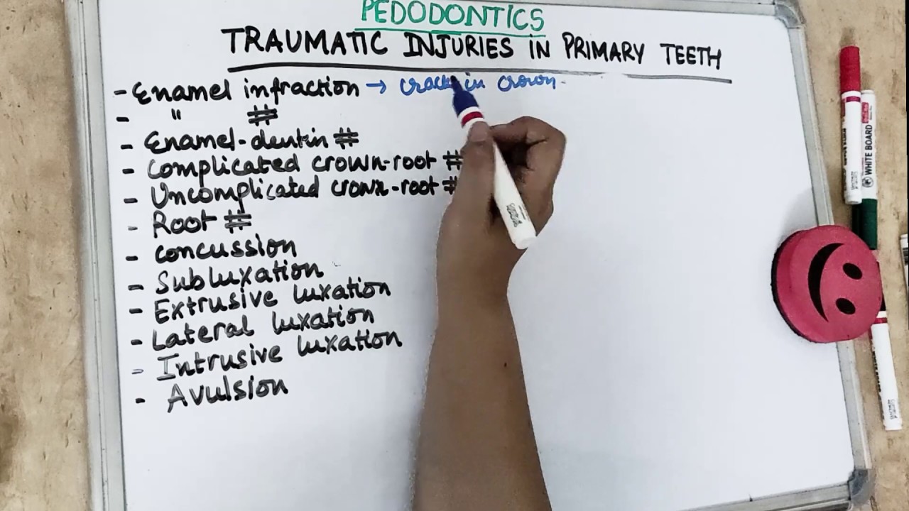 traumatic injuries in pediatric dentistry