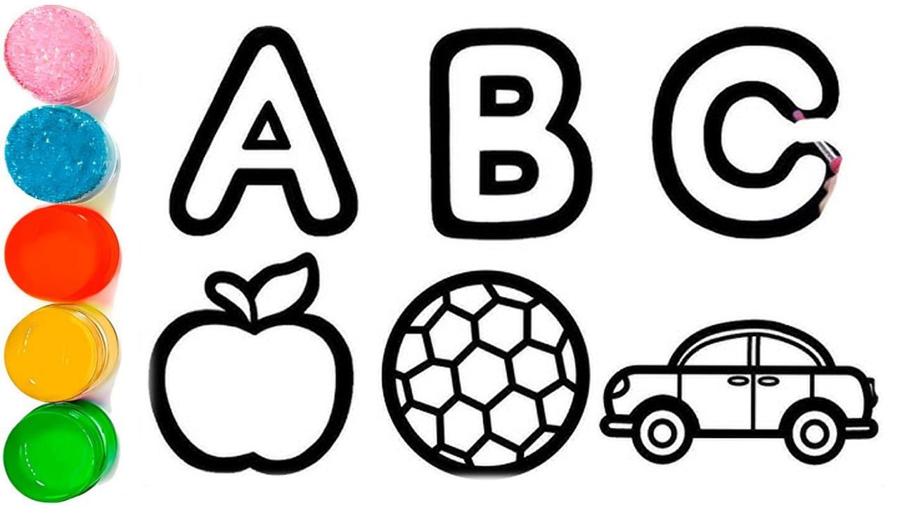 Alphabet Phonics Song // Drawing Capital Letter Alphabet A to Z for Beginners // ABC for Kids #125