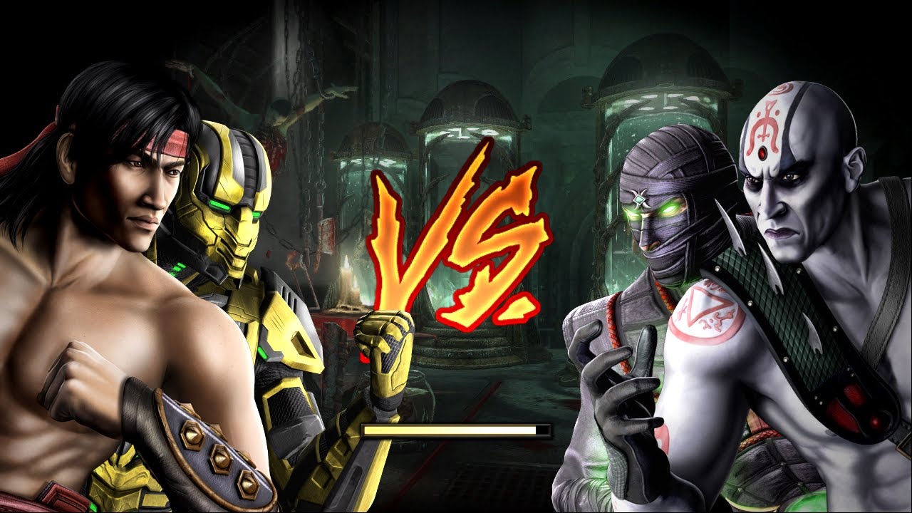 Liu Kang & Cyrax VS Ermac & Quan Chi mortal kombat (⌐■_■)😎🧜‍♂️