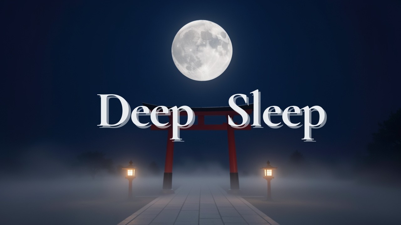 Moonlit Shrine Sleep | 2 Hour Japanese Ambient for Deep Sleep – Still Moon Path