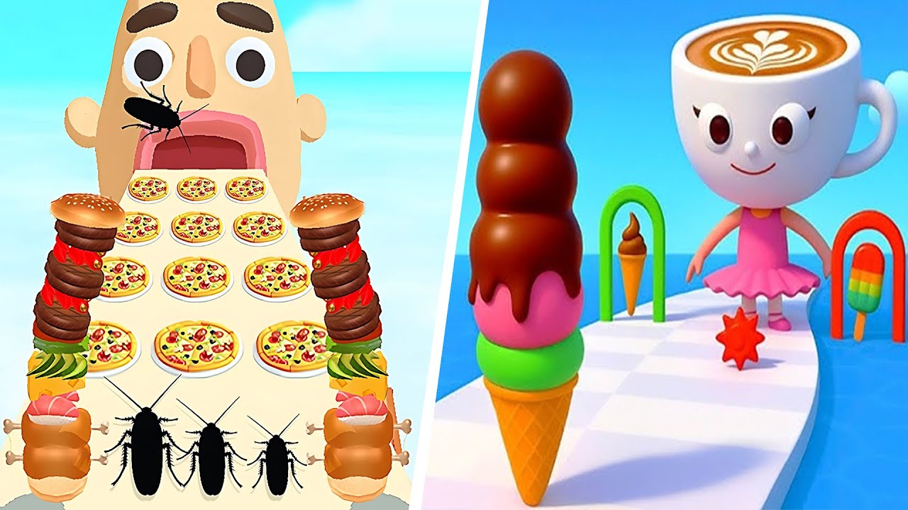 Sandwich Runner 🆚 Stacky Ice Cream Runner- 🌻🧿🌺New Levels Walkthrough Gameplay 400057