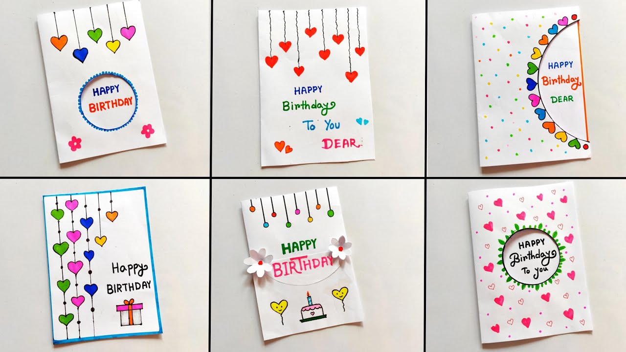 Birthday special gift card drawing | How to make happy Birthday Card | Different type Birthday card