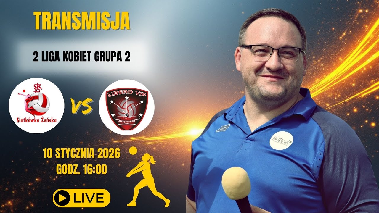 ŁKS AZS UMED Ł&oacute;dź - LIBERO VIP Aleksandr&oacute;w Ł&oacute;dzki - 2 Liga grupa 2 - 11 kolejka - na żywo