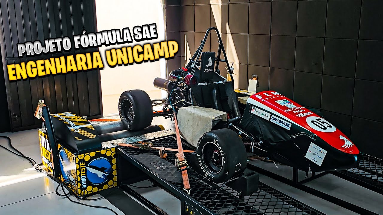 Projeto Fórmula SAE dos alunos de Engenharia da UNICAMP. Motor Yamaha + FT600 + câmbio sequencial