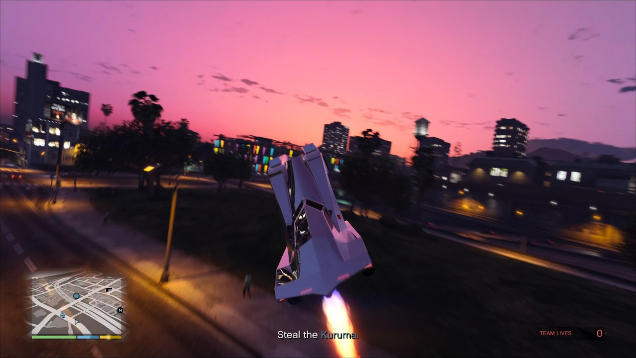 Fleeca Job - Kuruma: Practicing jumping straight onto the building (speedrun strats lol)