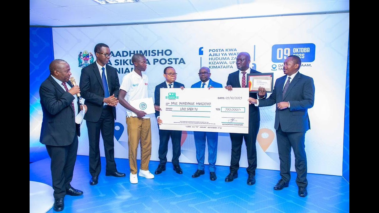 MSHINDI WA TATU KATIKA SHINDANO LA KIMATAIFA LA UANDISHI WA BARUA.