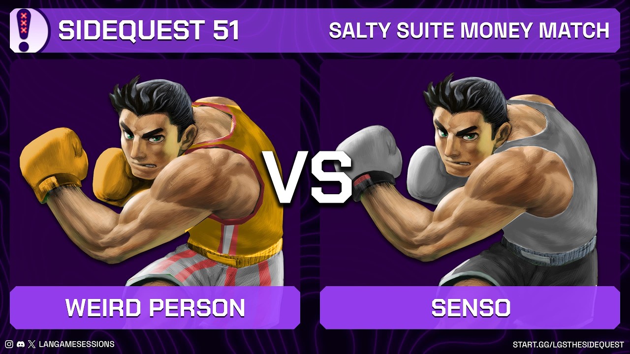 Weird Person VS Senso - Salty Suite Money Match - LGS: The Sidequest 51 - SSBU
