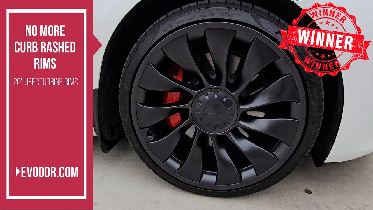 Best All in One Rim Protector for Model 3 Uberturbine Rims, #EVOOOR, #TESLA