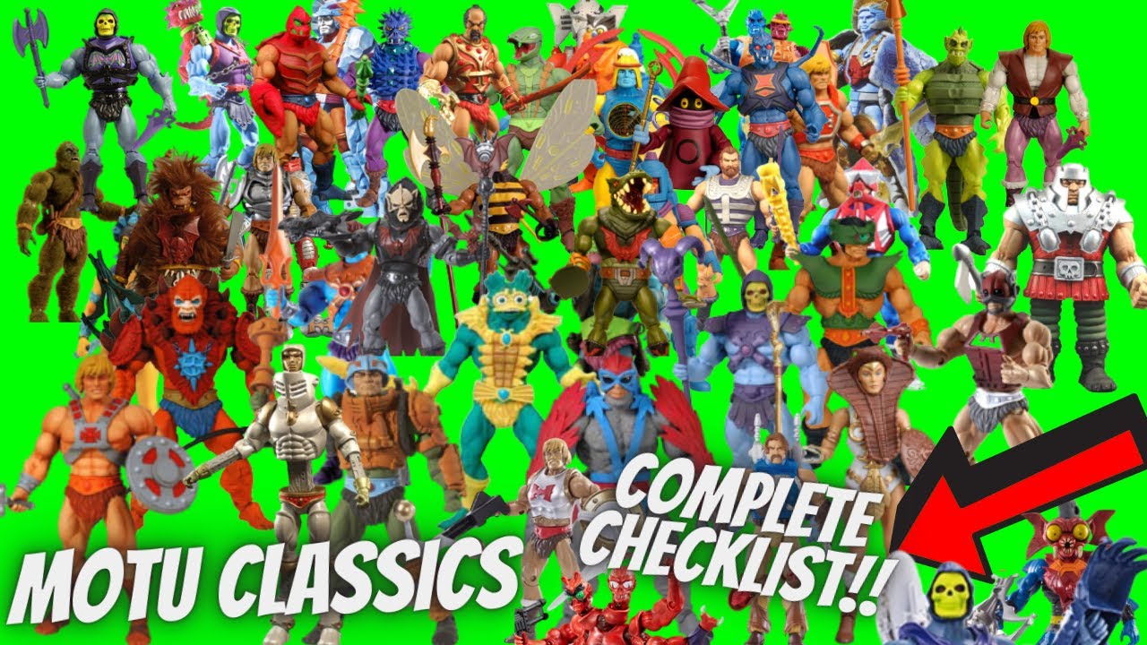 Masters Of The Universe Classics Complete Checklist!!