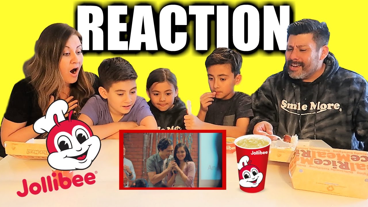 EMOTIONAL JOLLIBEE COMMERCIAL REACTION for THE FIRST TIME | EATING JOLLIBEE FILIPINO FAST FOOD