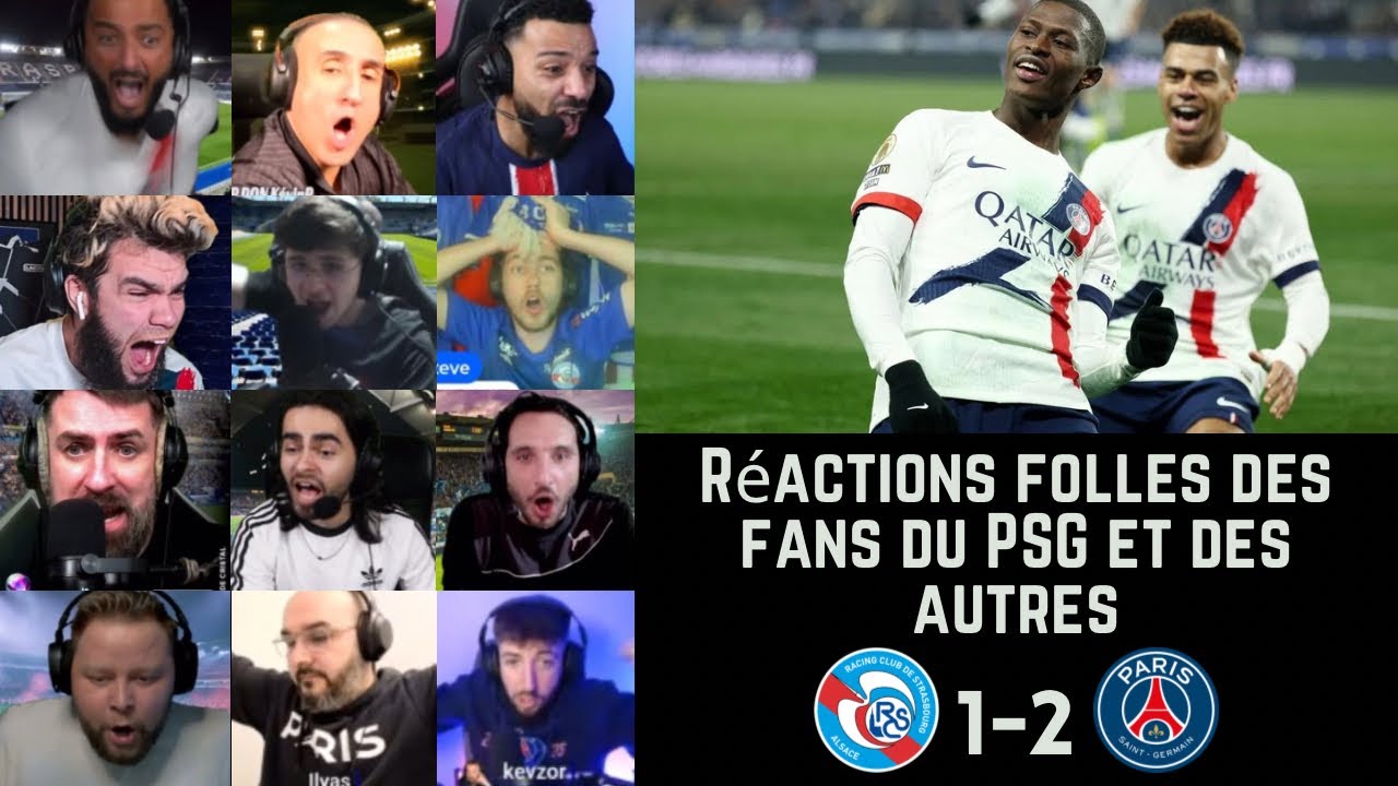 Réactions folles des fans du PSG et des autres après STRASBOURG 1-2 PSG | Ligue 1 J20
