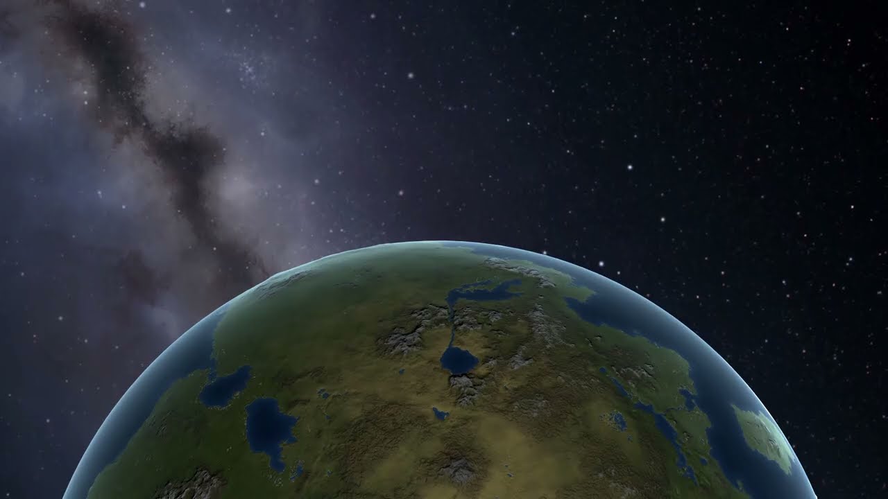 12 Hours of Earth/Kerbin as Seen From Space in Kerbal Space Program