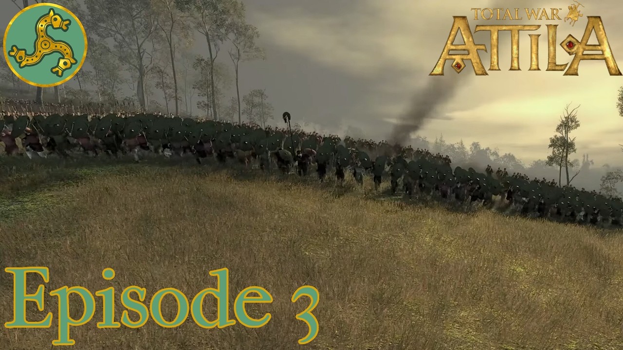 Push Back The Rebels! Ep 3 Franks Campaign Total War Attila (Very Hard)