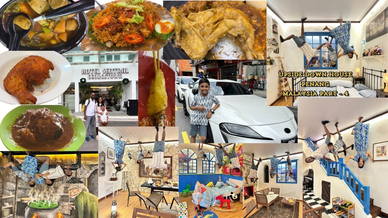 🌹Part-4🌹தலை கீழா ஒரு வீடு😳🌹Penang Upside Down House 😲🌹 Street Food & Fun🌹Malaysia Vlog Tamil🌹