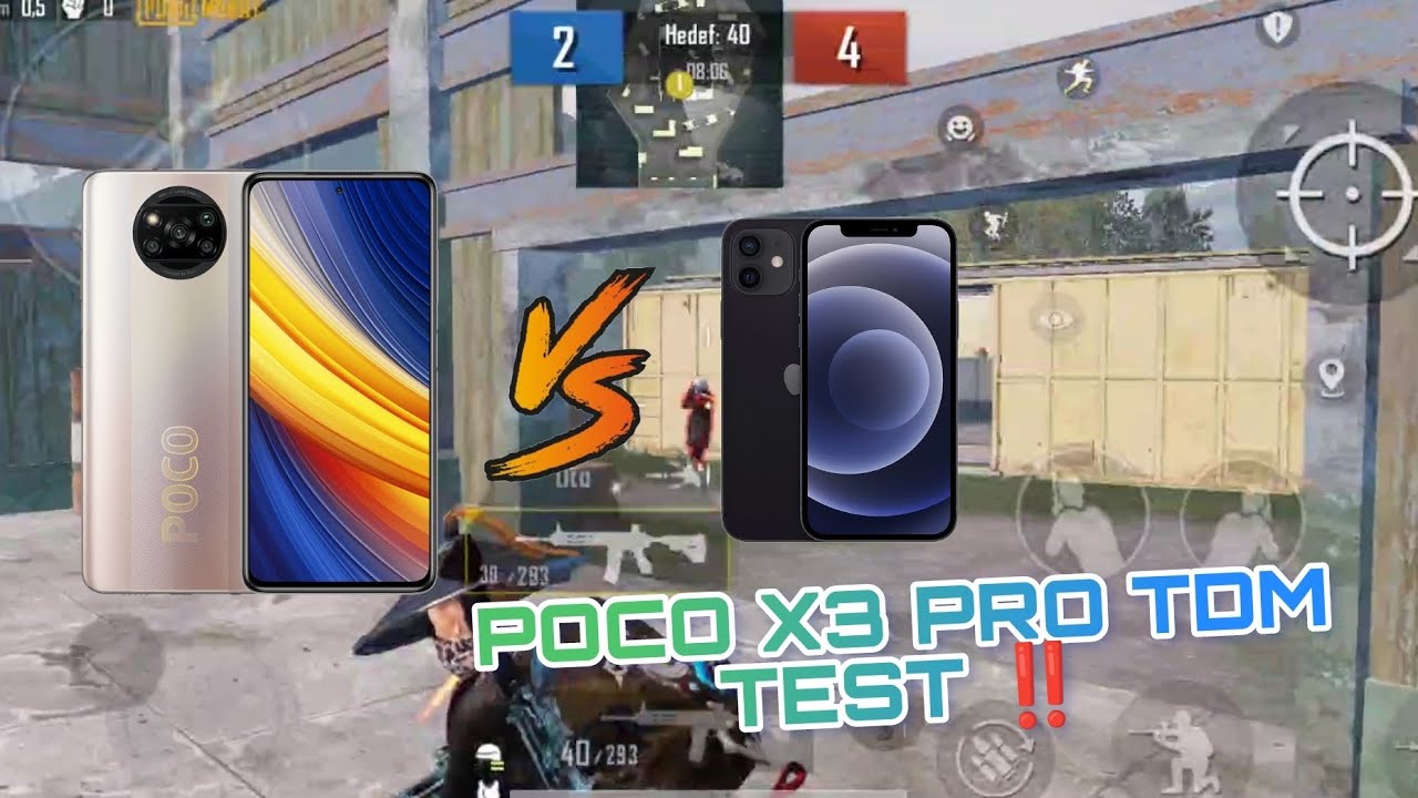 POCO X3 PRO VS İPHONE 12 ‼️ PUBG MOBİLE TDM TEST !!