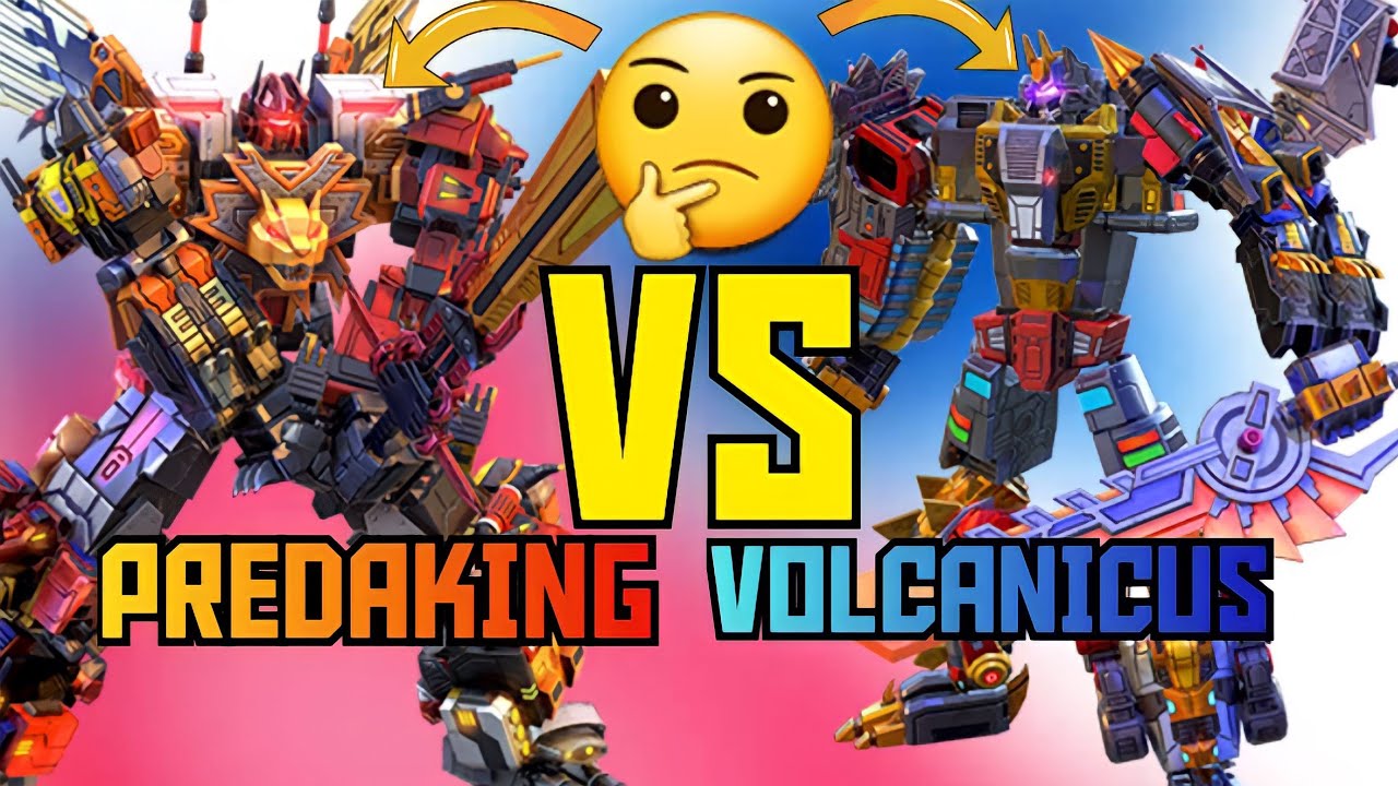 Transformers:Earth Wars |Volcanicus vs Pradaking |
