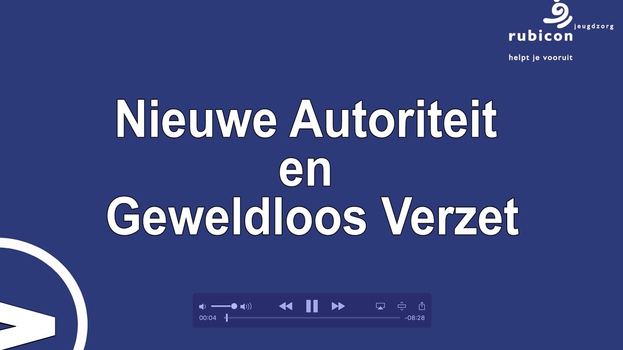 Nieuwe Autoriteit Geweldloos Verzet (totale film) - Rubicon Jeugdzorg