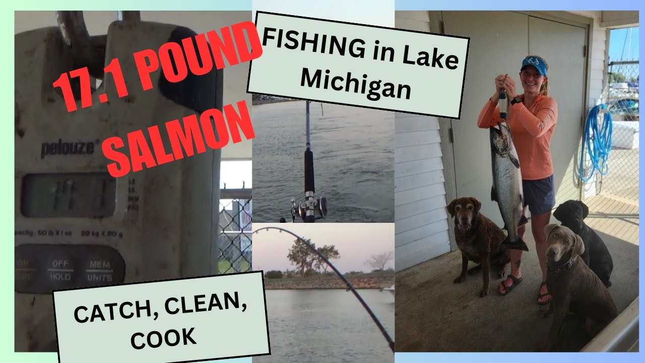 Salmon Fishing at Lake Michigan | Catch, Clean, & Cook