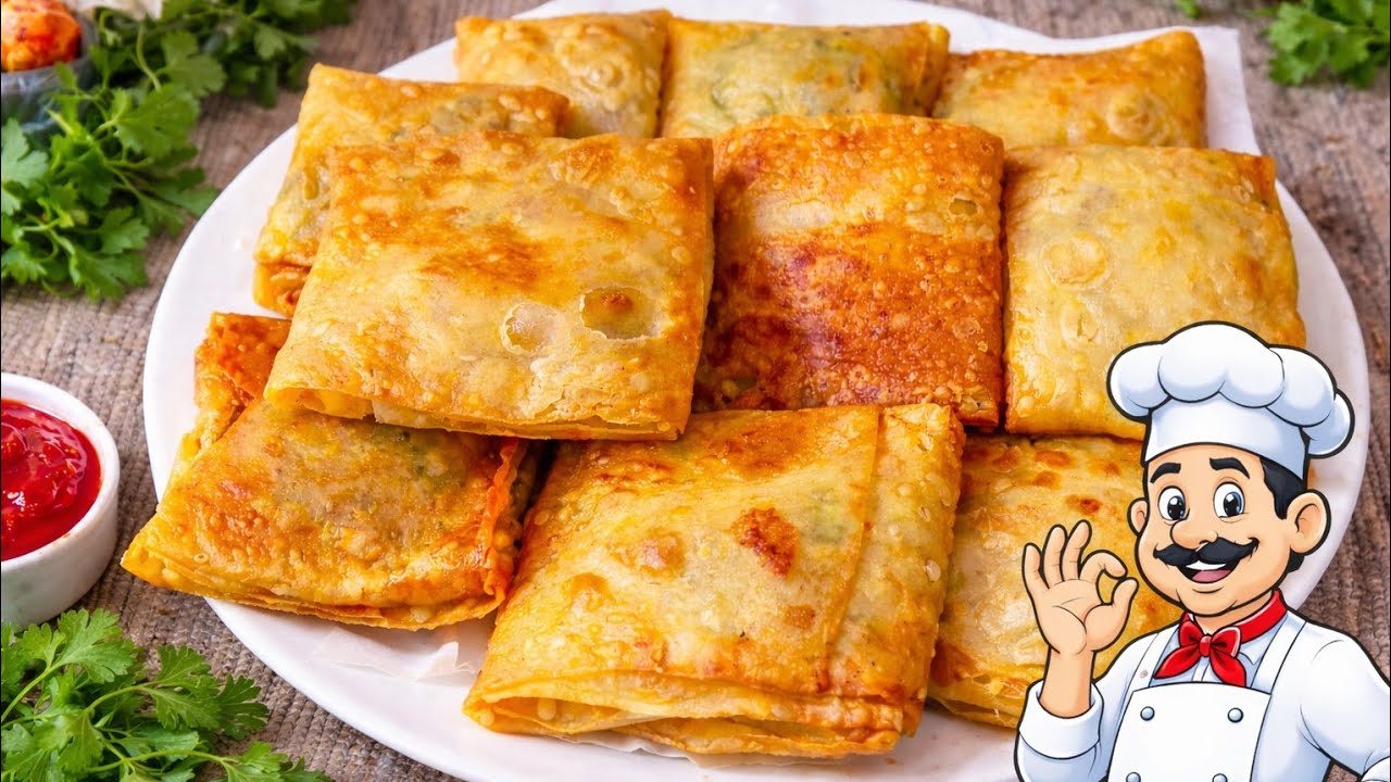 🔥 Bakery Style Egg Puffs at Home | Super Crispy Samosa Leaf Egg Puffs 