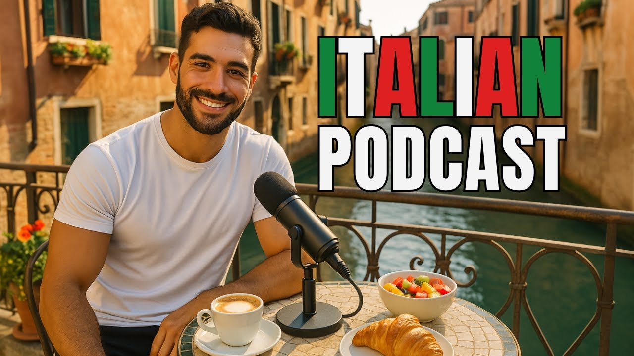 🎧 Learn Italian A2 – Daily Routine in Venice 💚🤍❤️