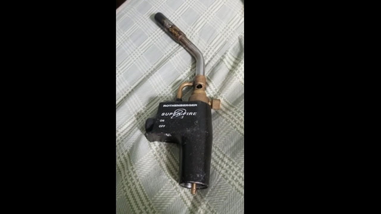 Rothenberger / Bernzomatic blowtorch leak repair.