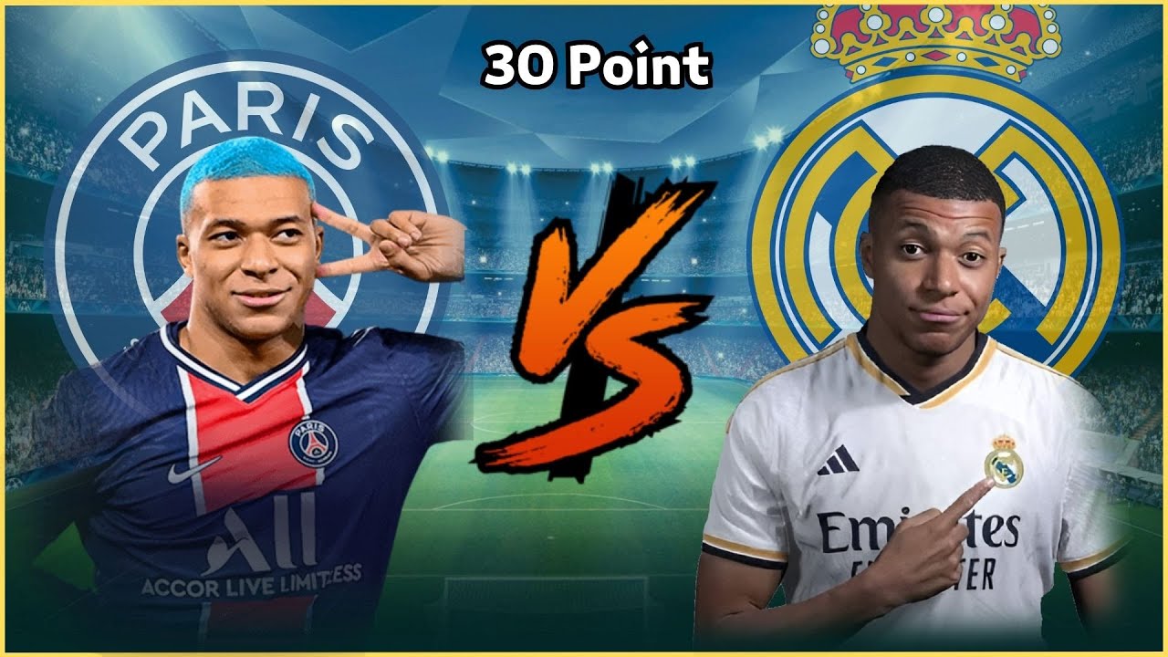 PSG Mbappe 🆚 RM Mbappe💪🔥(30 Point)🏆Long VS
