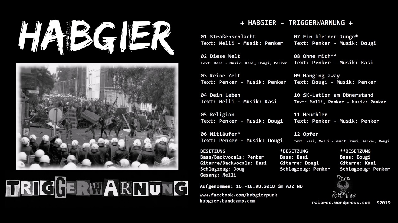 Habgier - Triggerwarnung (Full Album, 2019)