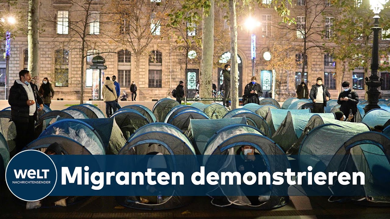 PARISER PROTESTAKTION: Massive Kritik an der R&auml;umung des Migrantencamps durch die Polizei