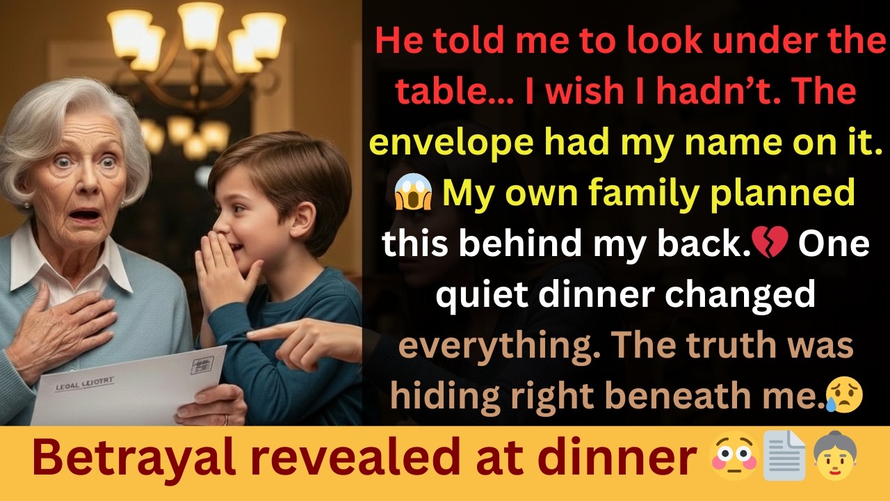 My Grandson Found a Secret Under the Table — Family Betrayal Story
